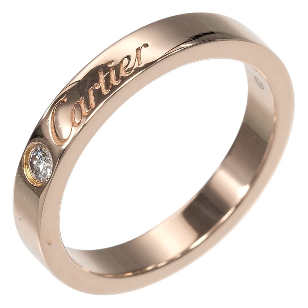 Cartier C de Cartier Wedding Band 18K Rose Gold with Diamond